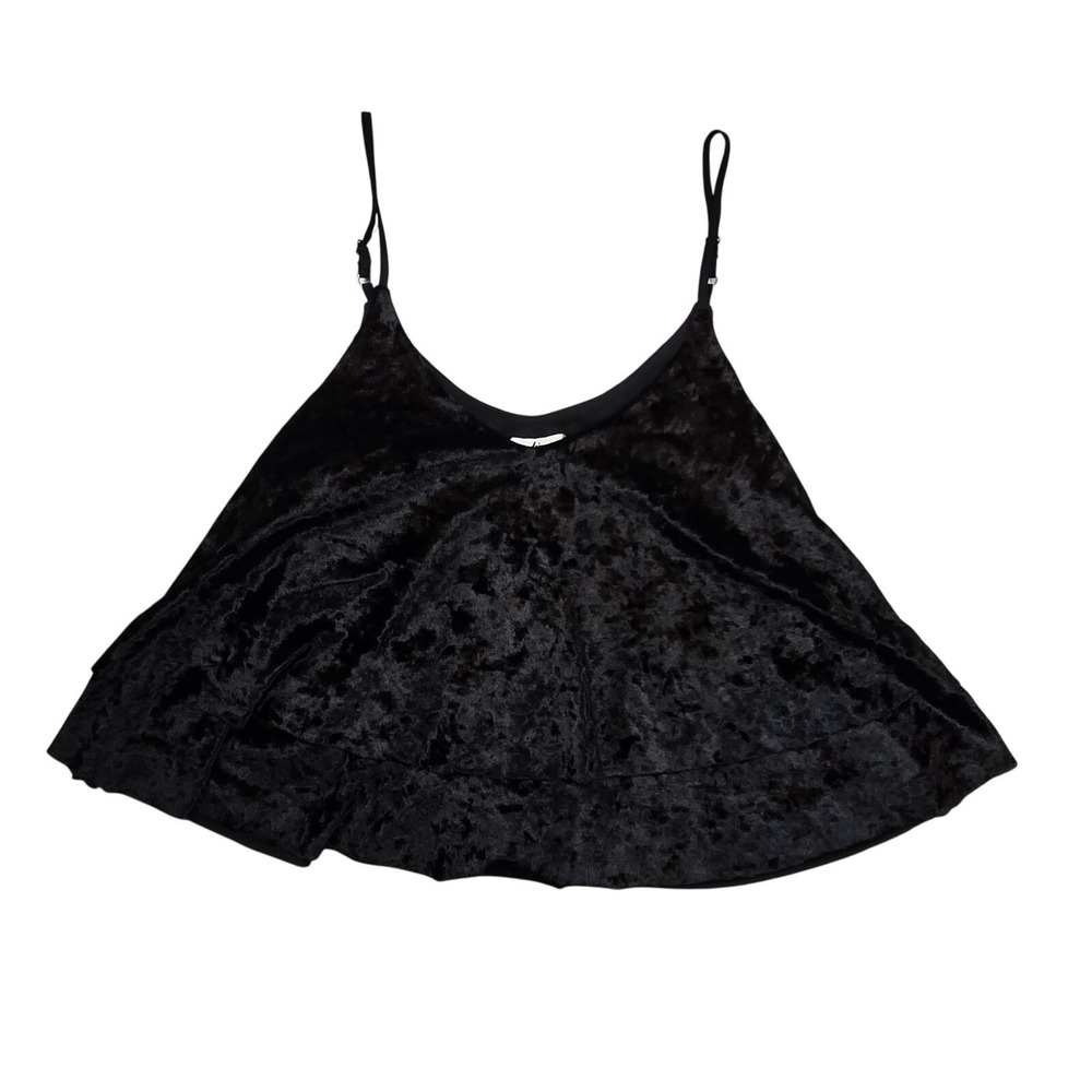 Madison &‎ Berkeley Crushed Velvet Swing Cami SMALL Party Glam Goth Festival Top